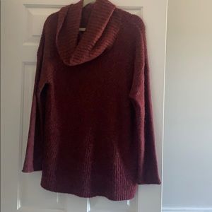 Wine colored Tunic Sweater